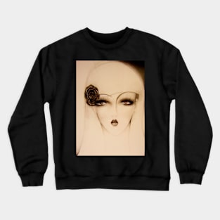 SAHARA DESERT ART DECO 70S POSTER PRINT SKETCH Crewneck Sweatshirt